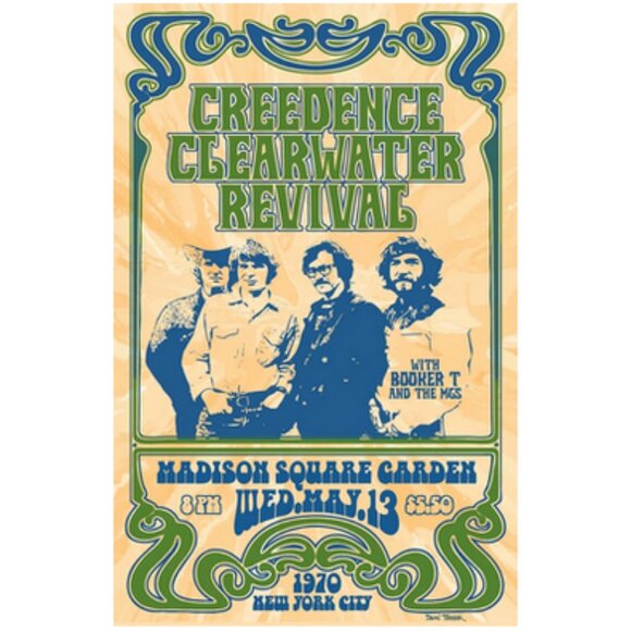 Creedence Clearwater Revival Concert Poster 13"x19" - Picture 1 of 1